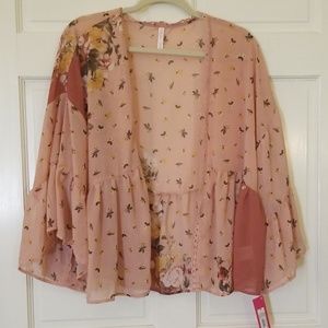 Flowy sheer "cardigan"